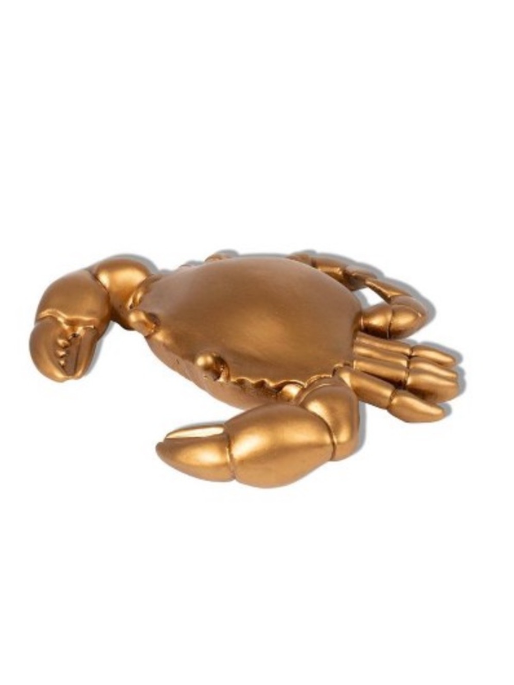 Gold Crab Decorative Resin Accent Figural Target Bullseye Playground 2026 Summer